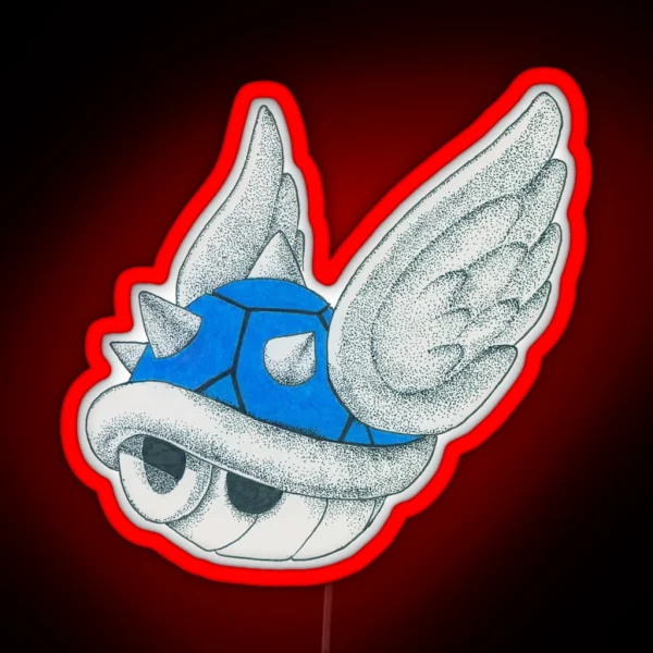 Blue Shell RGB Neon Sign