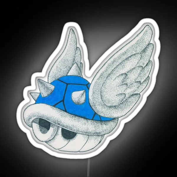 Blue Shell RGB Neon Sign