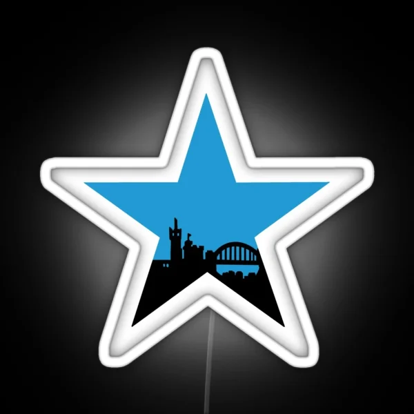 Blue Star RGB Neon Sign