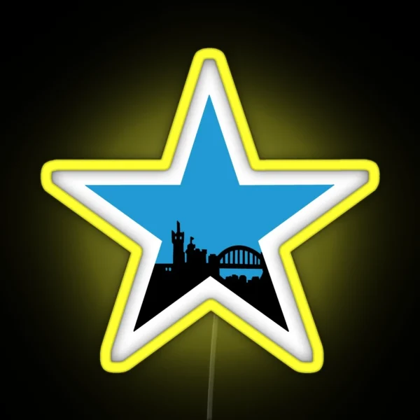Blue Star RGB Neon Sign