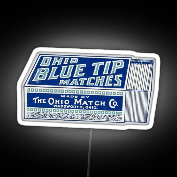 Blue Tip Matches RGB Neon Sign