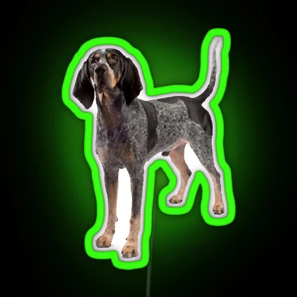 Bluetick Coonhound RGB Neon Sign