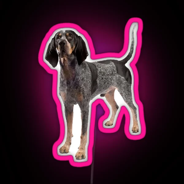 Bluetick Coonhound RGB Neon Sign