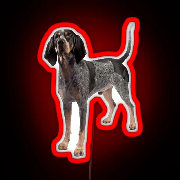 Bluetick Coonhound RGB Neon Sign