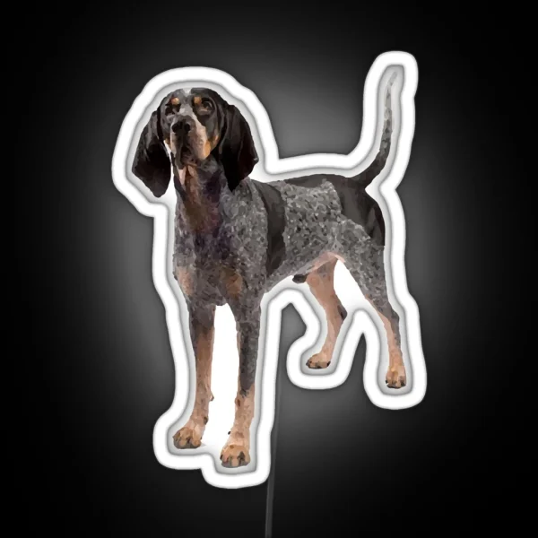 Bluetick Coonhound RGB Neon Sign