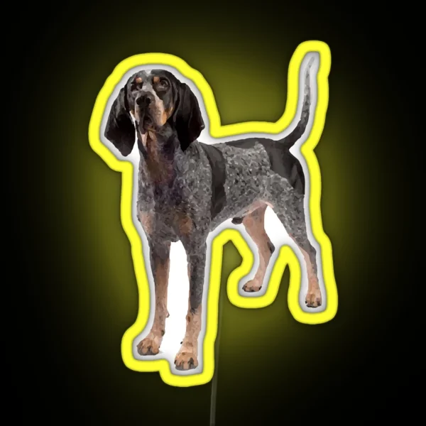 Bluetick Coonhound RGB Neon Sign