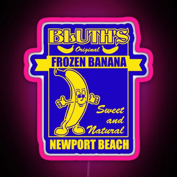 Bluth S Original Frozen Banana RGB Neon Sign