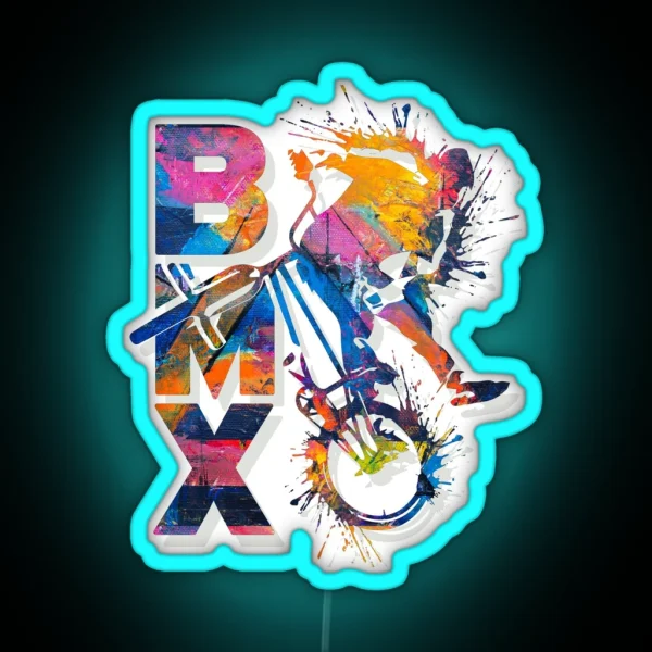 BMX Apparel Cool Bmx Bike RGB Neon Sign