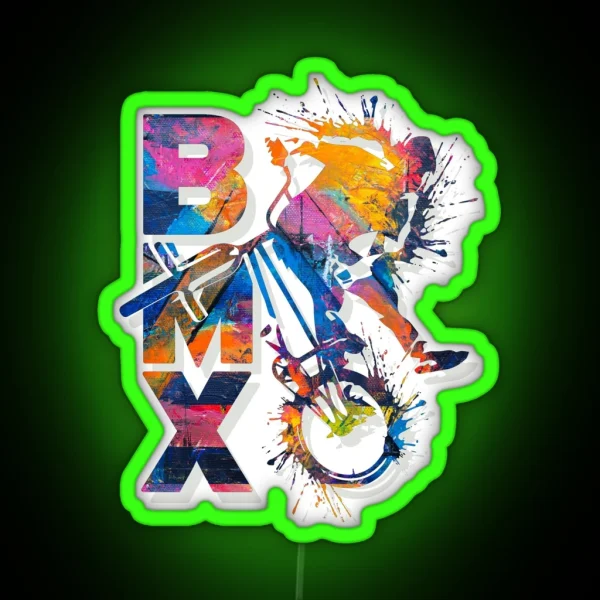 BMX Apparel Cool Bmx Bike RGB Neon Sign