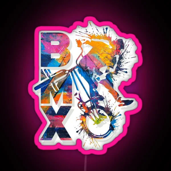 BMX Apparel Cool Bmx Bike RGB Neon Sign