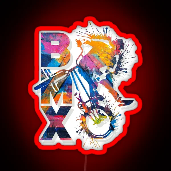BMX Apparel Cool Bmx Bike RGB Neon Sign