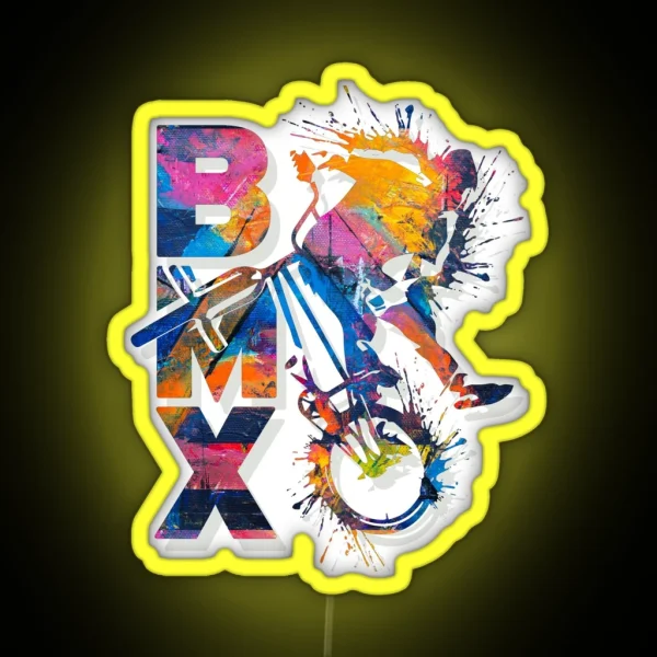 BMX Apparel Cool Bmx Bike RGB Neon Sign