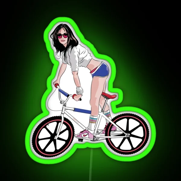 BMX Girl 01 RGB Neon Sign