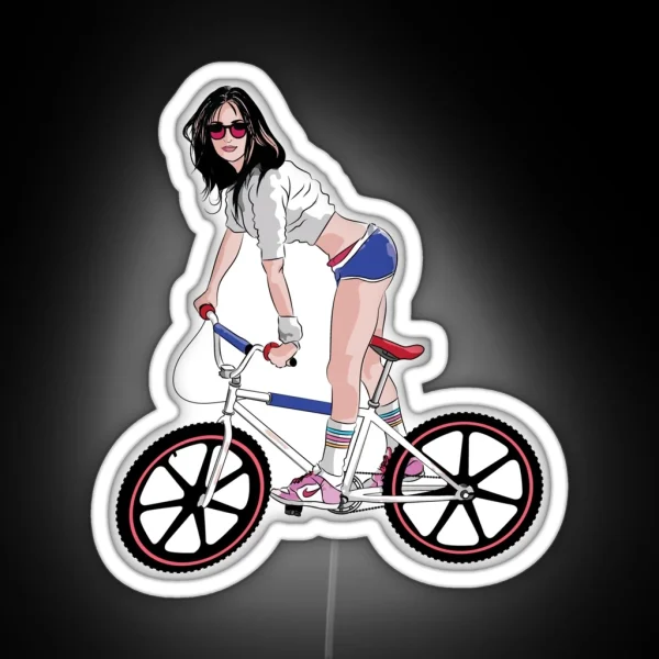 BMX Girl 01 RGB Neon Sign