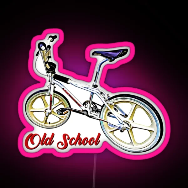 BMX Old School RGB Neon Sign