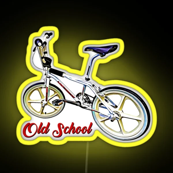 BMX Old School RGB Neon Sign