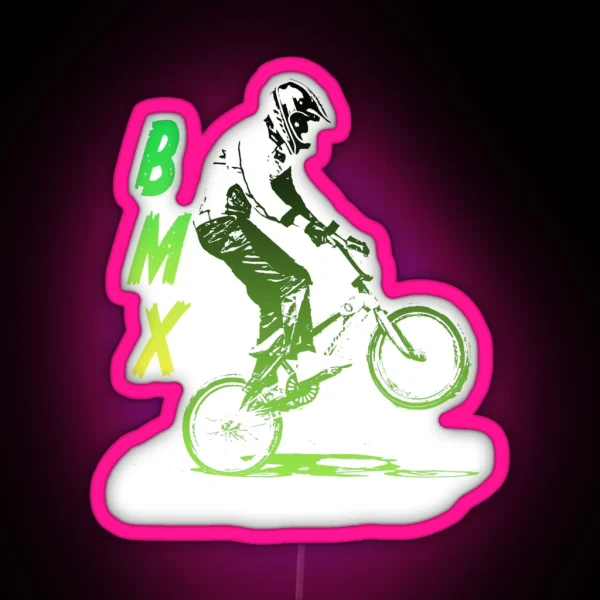 Bmx Race RGB Neon Sign