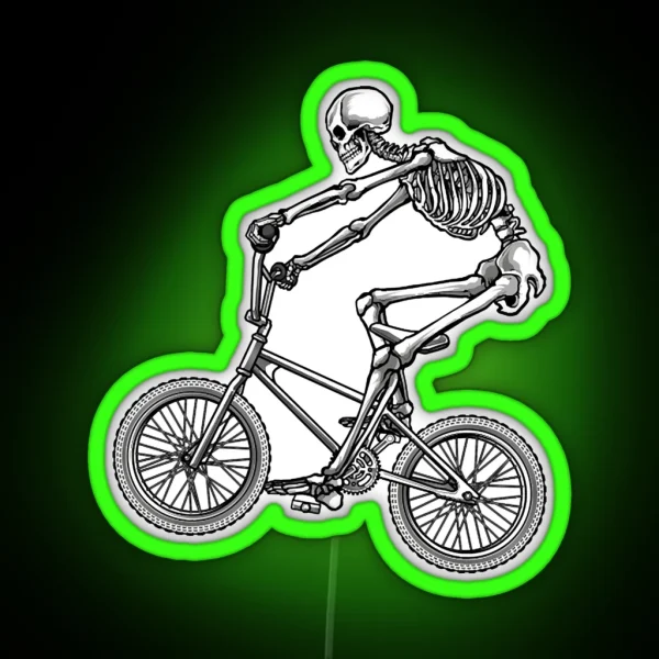 BMX Skeleton RGB Neon Sign