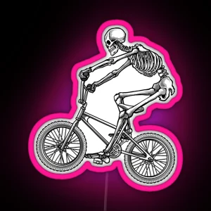 BMX Skeleton RGB Neon Sign