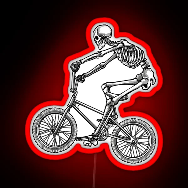 BMX Skeleton RGB Neon Sign