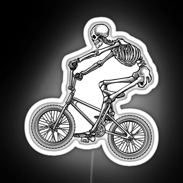 BMX Skeleton RGB Neon Sign