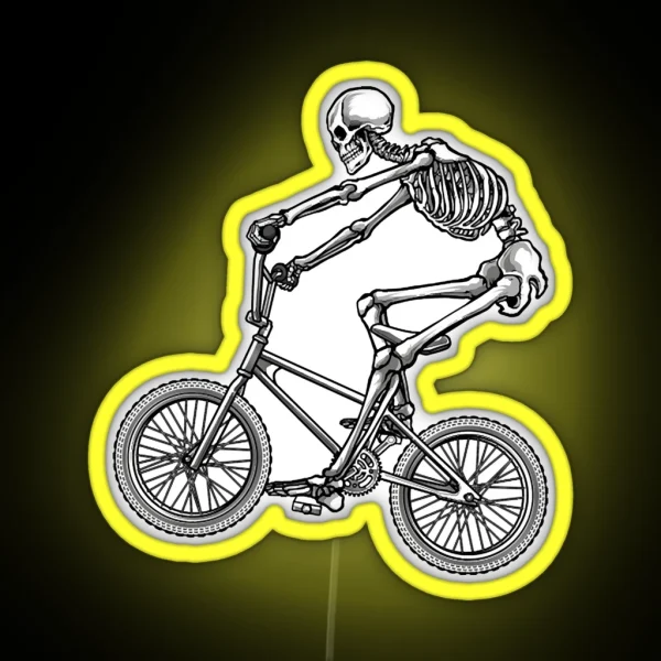 BMX Skeleton RGB Neon Sign