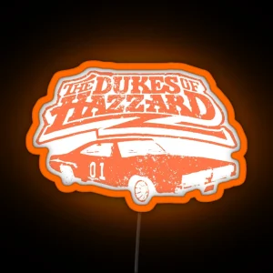 Bo And Luke Duke The Dukes Of Hazzard RGB Neon Sign