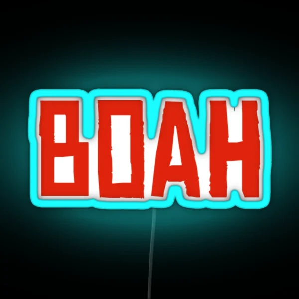Boah RDR2 Funny Graphic RGB Neon Sign