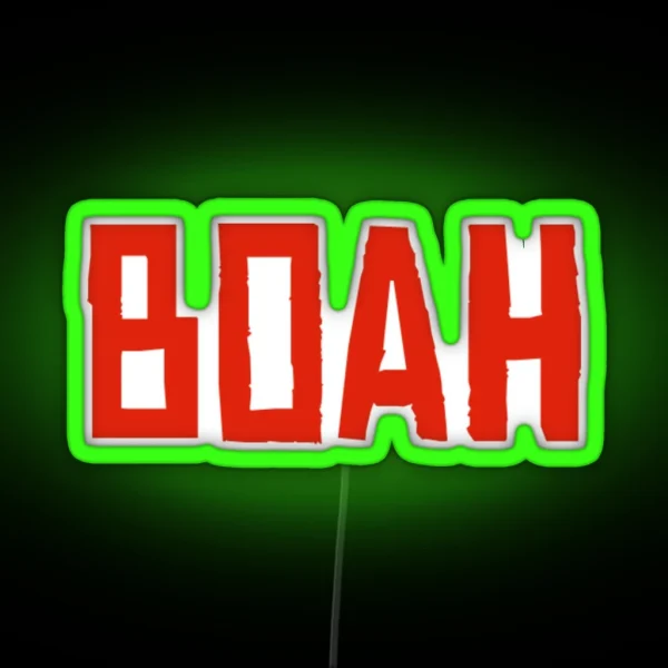 Boah RDR2 Funny Graphic RGB Neon Sign