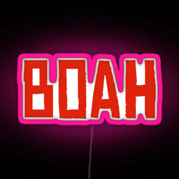Boah RDR2 Funny Graphic RGB Neon Sign