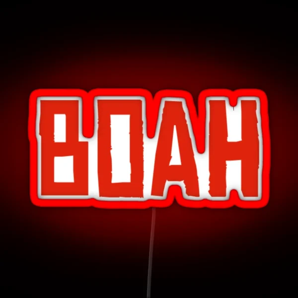 Boah RDR2 Funny Graphic RGB Neon Sign
