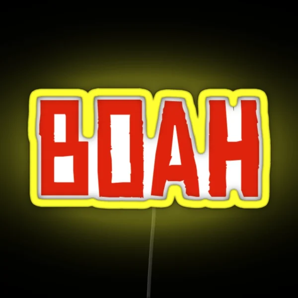 Boah RDR2 Funny Graphic RGB Neon Sign