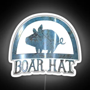 Boar Hat 3D RGB Neon Sign