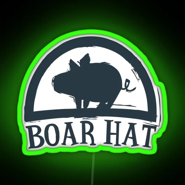 Boar Hat RGB Neon Sign