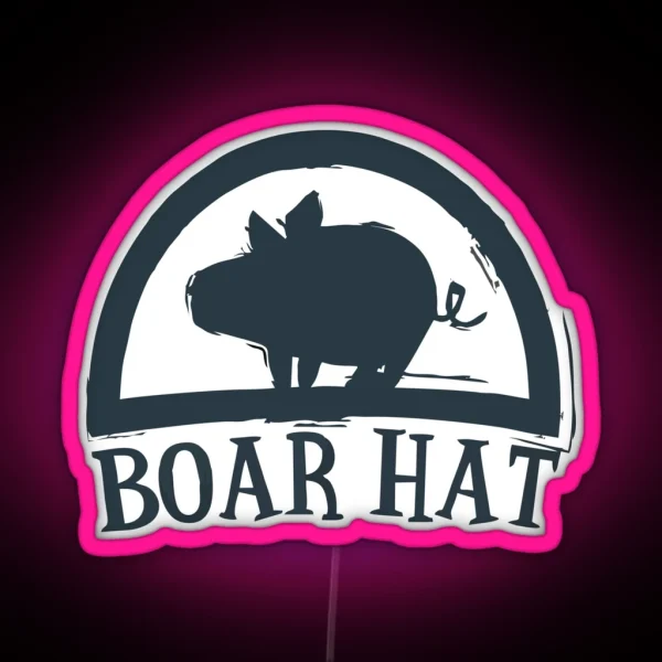 Boar Hat RGB Neon Sign