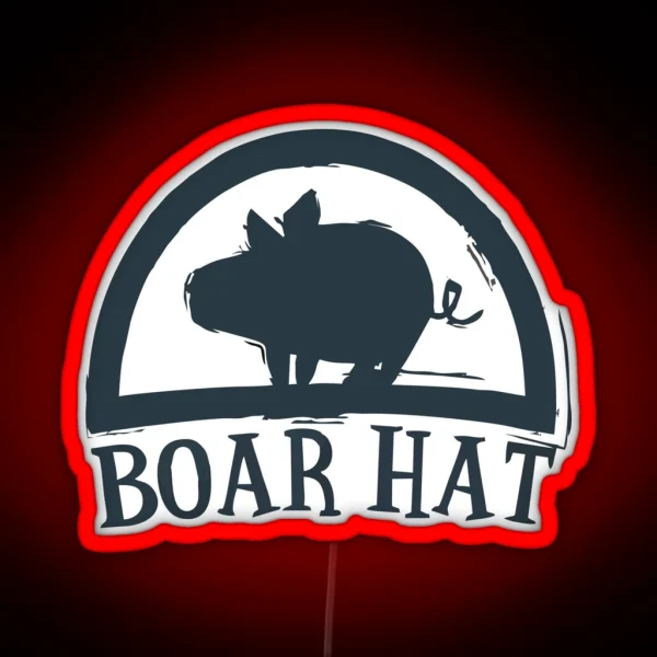 Boar Hat RGB Neon Sign