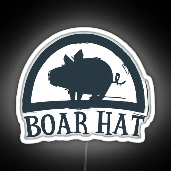Boar Hat RGB Neon Sign
