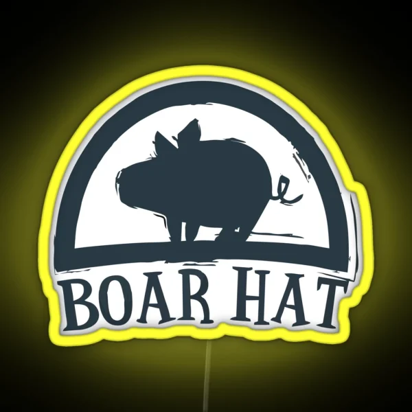 Boar Hat RGB Neon Sign