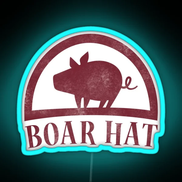 Boar Hat RGB Neon Sign