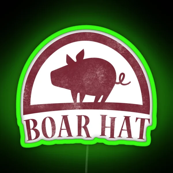 Boar Hat RGB Neon Sign