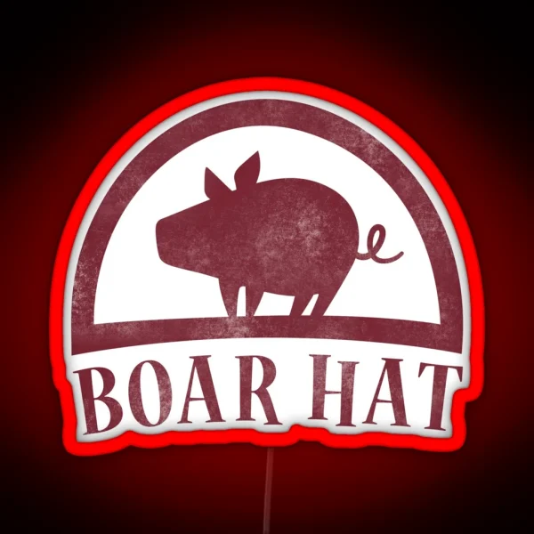 Boar Hat RGB Neon Sign
