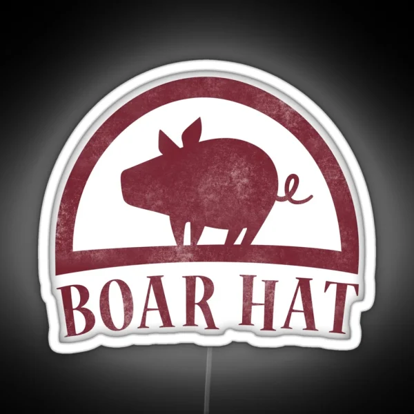 Boar Hat RGB Neon Sign