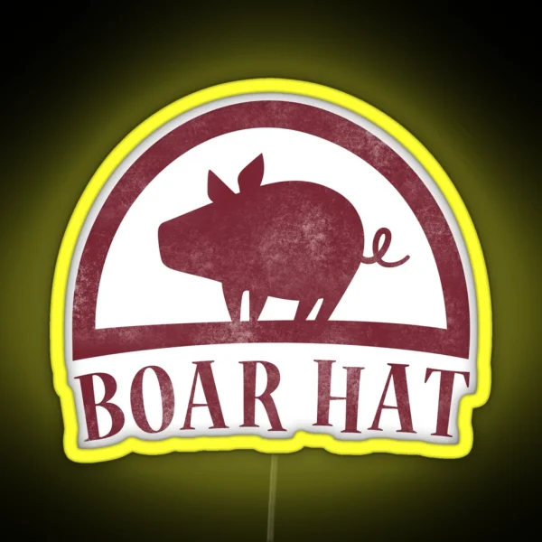 Boar Hat RGB Neon Sign