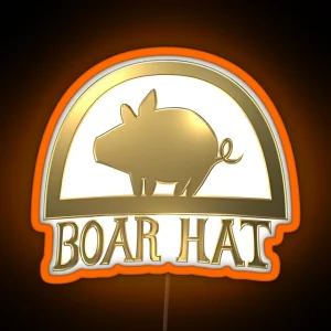 Boar Hat Sign 3D Fancy RGB Neon Sign