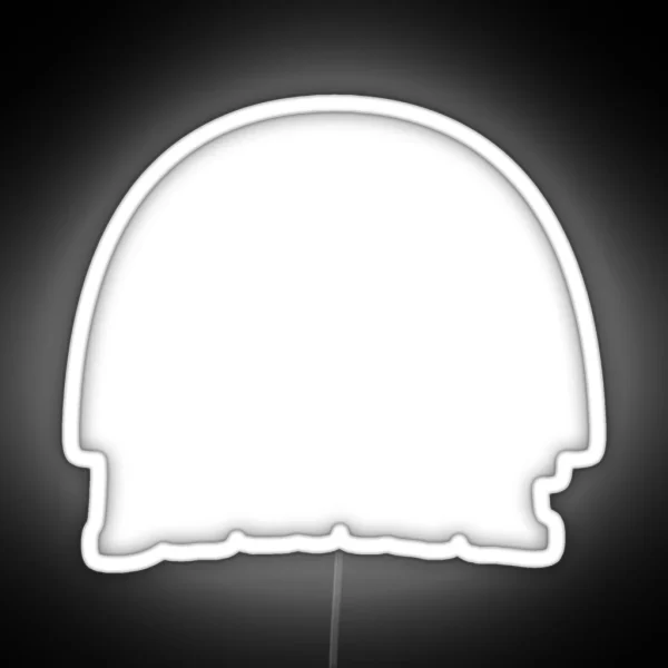 Boar Hat Sign White RGB Neon Sign
