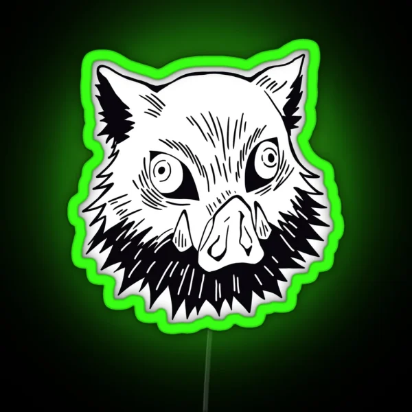 Boar Head RGB Neon Sign