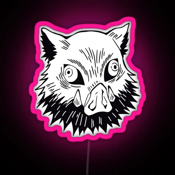 Boar Head RGB Neon Sign