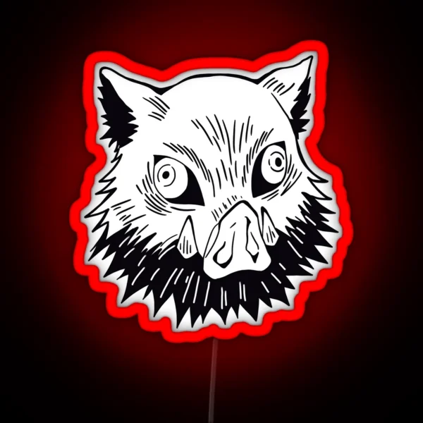 Boar Head RGB Neon Sign