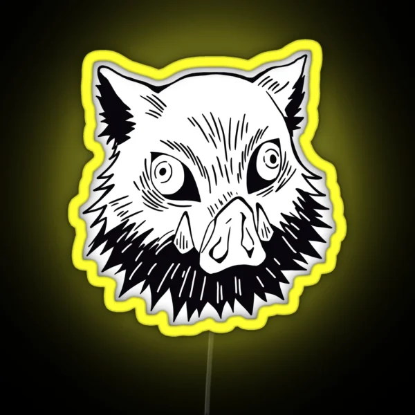Boar Head RGB Neon Sign