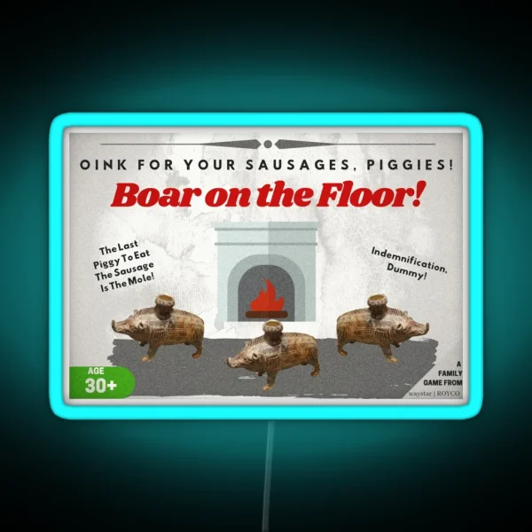 BOAR ON THE FLOOR RGB Neon Sign